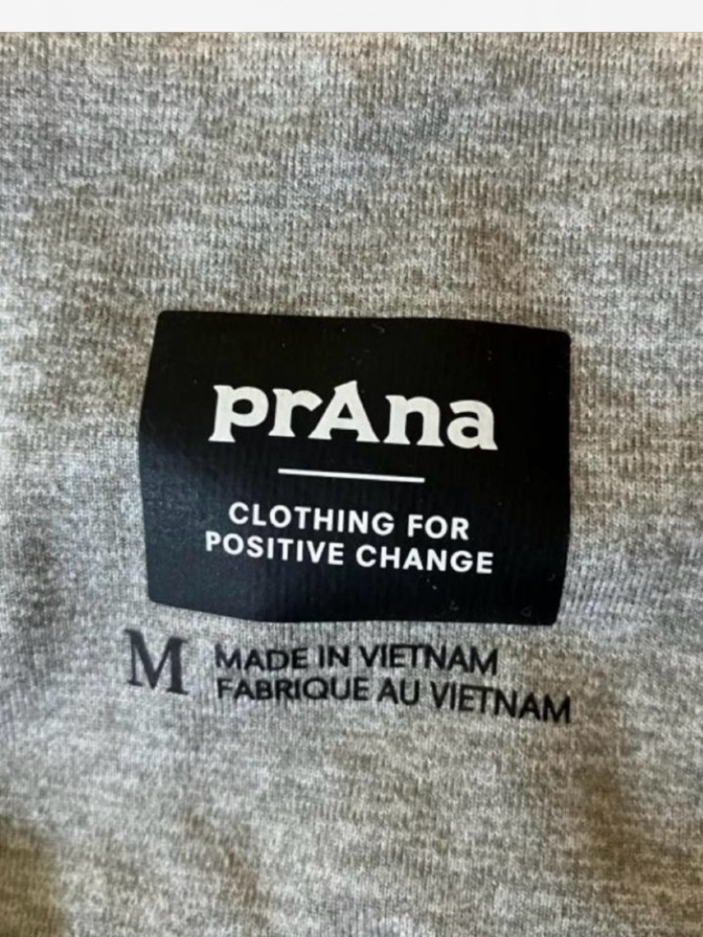 Prana Heather Gray High-Rise Bike Shorts - Picture 4 of 4